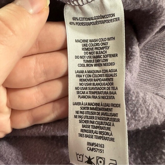 Calvin Klein Performance Purple Mock Neck Sweatshirt Size Large - Picture 12 of 13